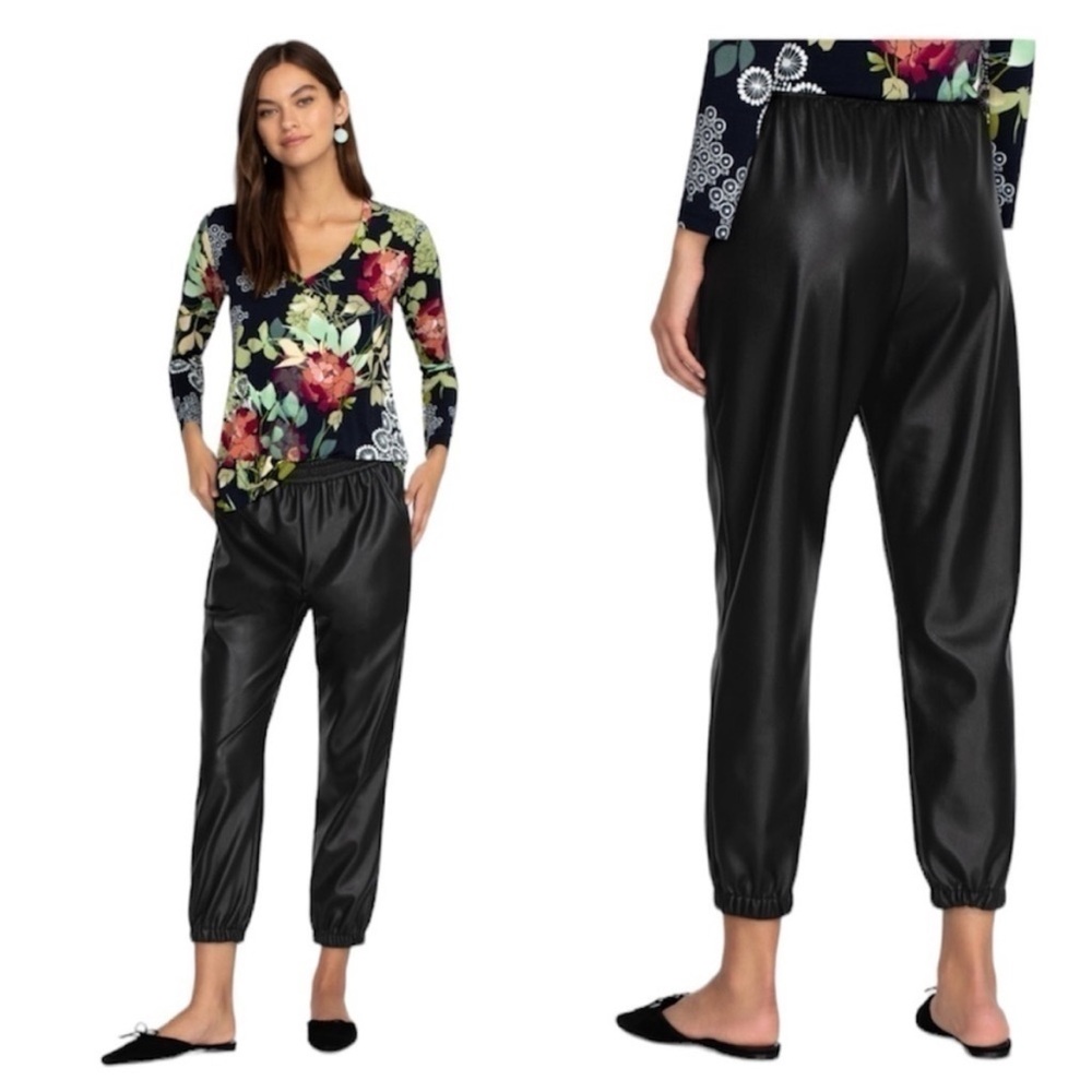 Johnny Was Vegan Leather Jogger M